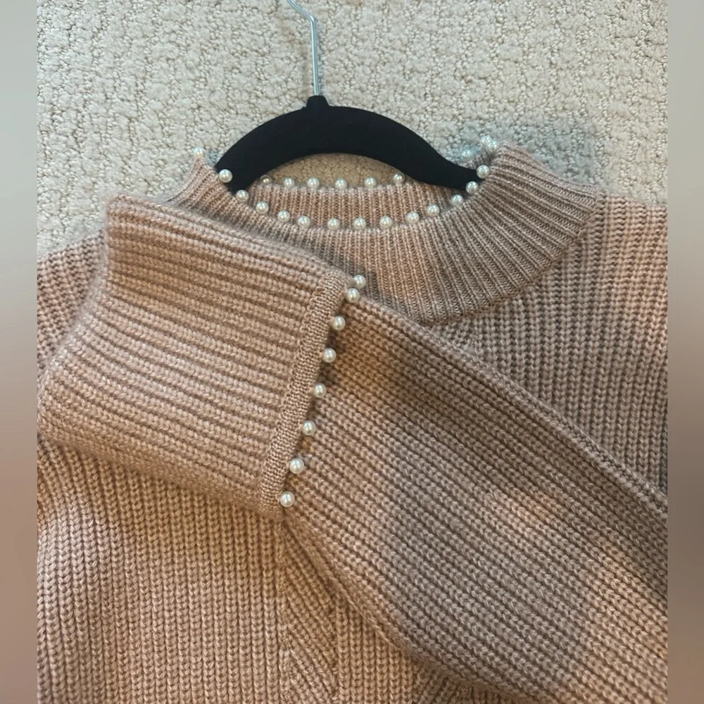 NWT Pearl Trim Sweater - Picture 6 of 6
